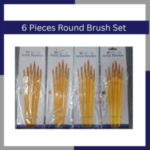 6 Pieces Round Brush Set