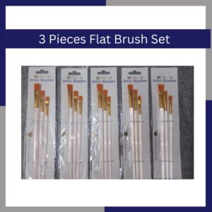 3 Pieces Flat Brush set