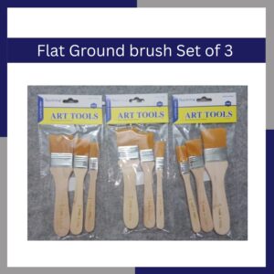 Flat Ground Brush Set of 3