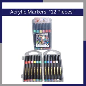 Acrylic Markers 12 pieces