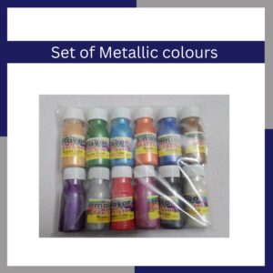 10 Pieces Set Of Matellic Colours