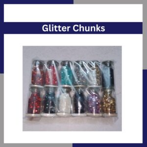 Set Of 12 Glitter Chunks