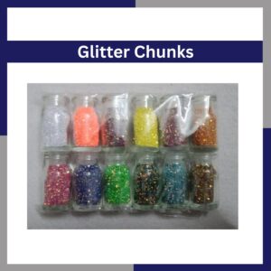 Set Of 12 Glitter Chunks