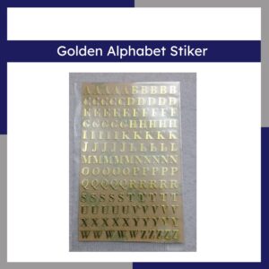 Vinyl Gold Alphabet Sticker