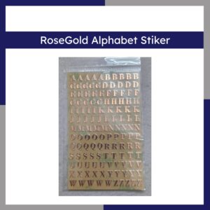 Vinyl Rose Gold Alphabet Sticker
