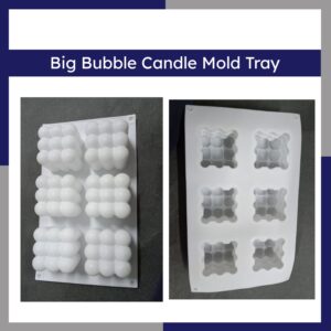 Big Bubble Candle Mold Tray (6 pieces)
