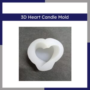 3D Heart Candle Mold