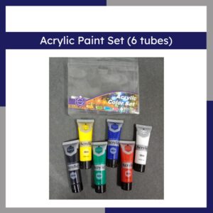 Keep Smiling Acrylic Paint Set (6 tubes)