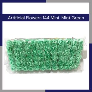 Artificial Flowers 144 Mini Mint Green
