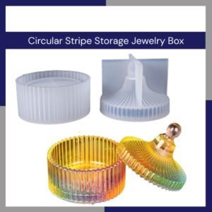Circular Stripe Storage Jewelry Box