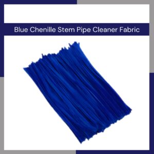 Blue Chenille Stem Pipe Cleaner Fabric - Pack of 100