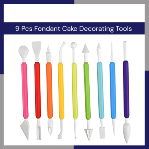 9 Pcs Fondant Cake Decorating Tools