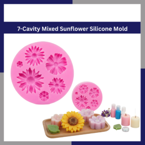 7-Cavity Mixed Sunflower Silicone Mold