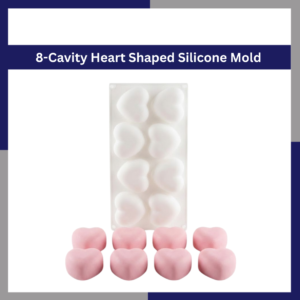 8-Cavity Heart Shaped Silicone Mold