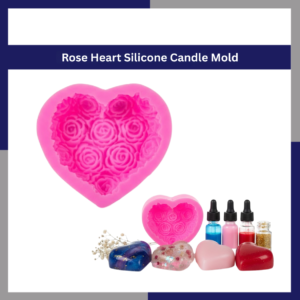 Rose Heart Silicone Candle Mold