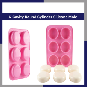 6-Cavity Round Cylinder Silicone Mold