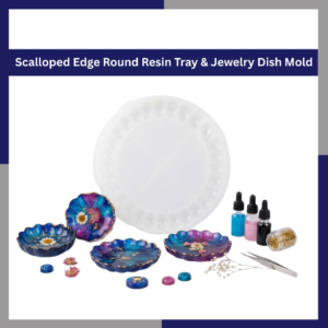 Scalloped Edge Round Resin Tray & Jewelry Dish Mold