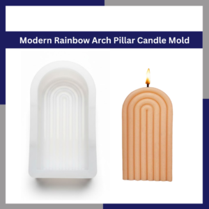 Modern Rainbow Arch Pillar Candle Mold