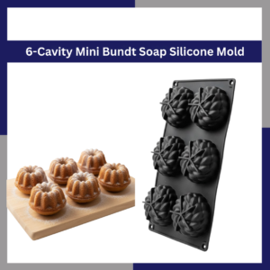 6-Cavity Mini Bundt Soap Silicone Mold